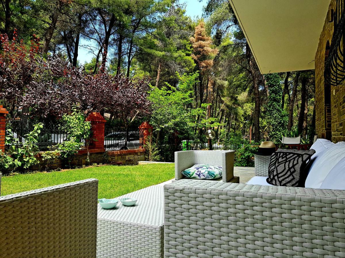 Wood And Stone Villa Sani  Exterior photo
