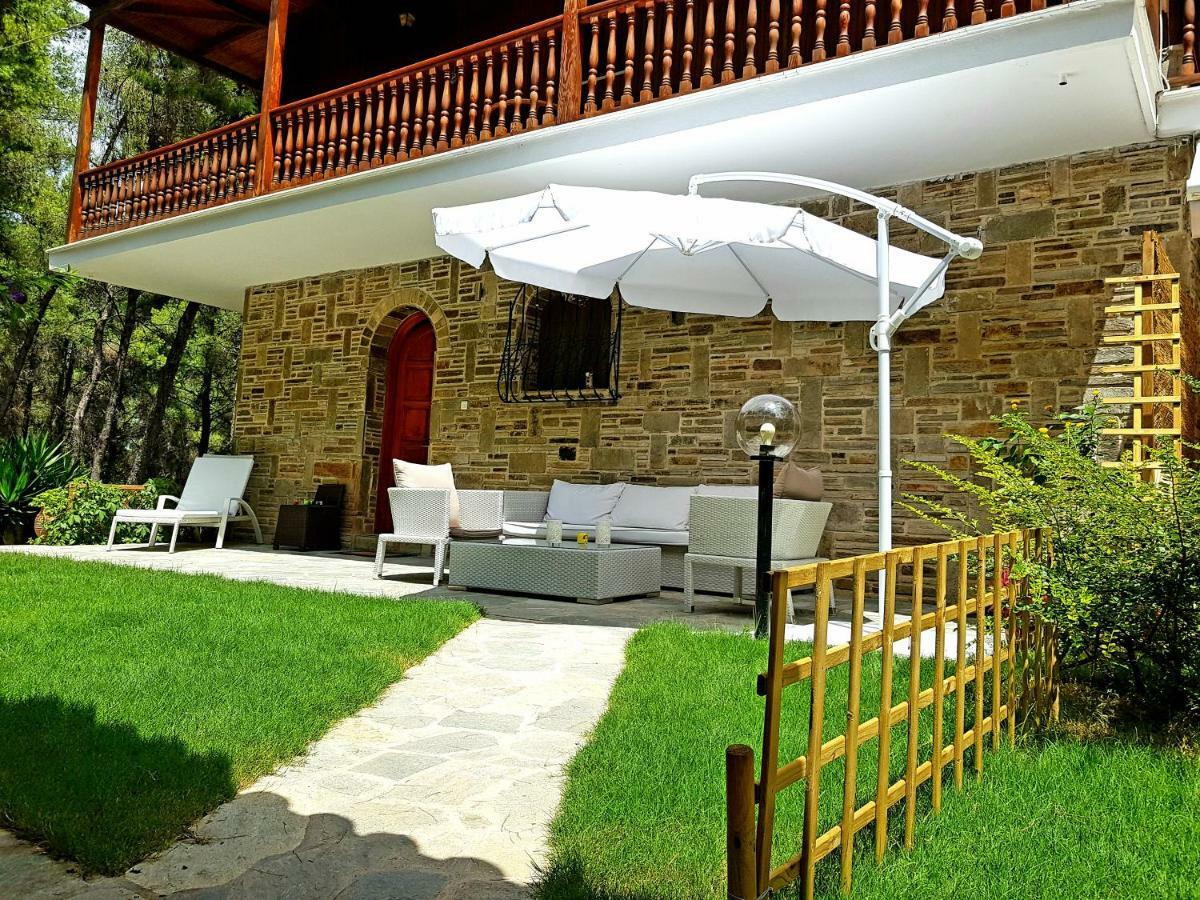 Wood And Stone Villa Sani  Exterior photo